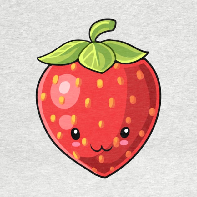 Kawaii Strawberry fruit by Japanese Designs